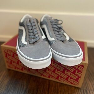 Vans Old Skool Shoe ~ Glitter Gunmetal